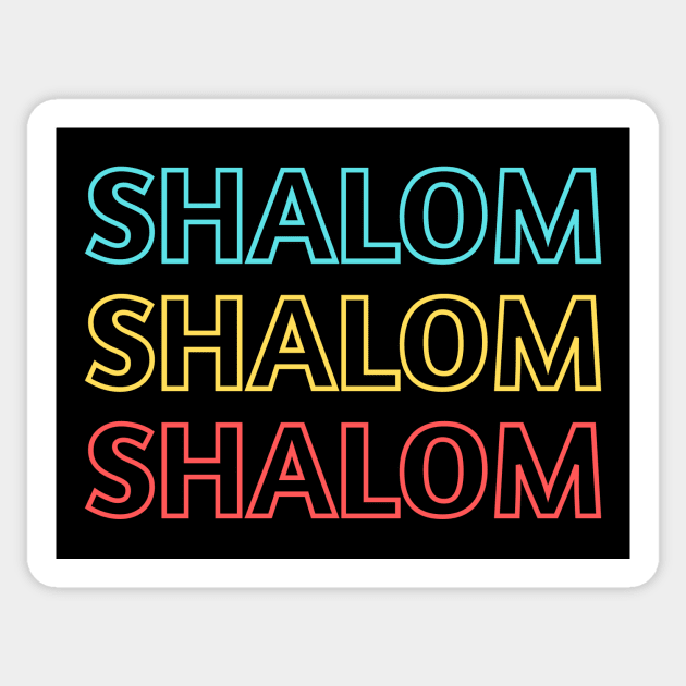 Shalom Sticker by All Things Gospel